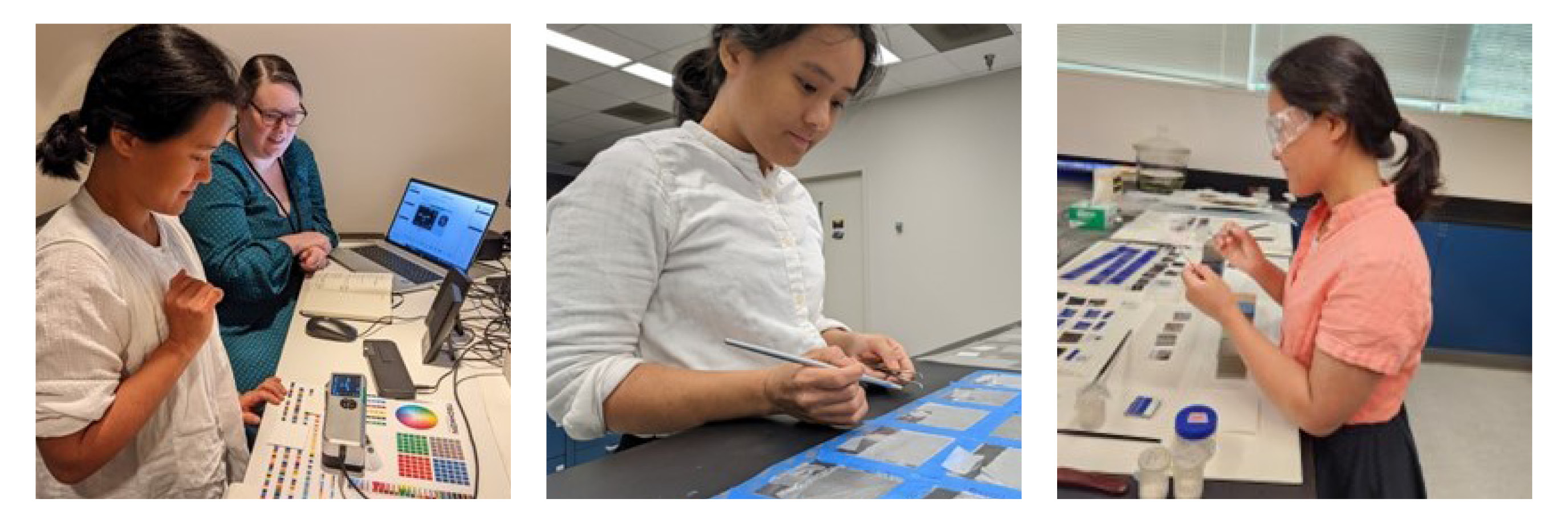 Scholar working in lab